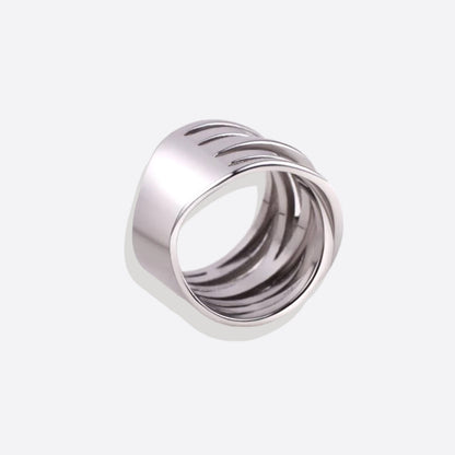 Bague de déclaration enroulée de fil