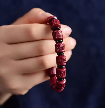 Cinnabar Mantra Lucky Charm Bracelet
