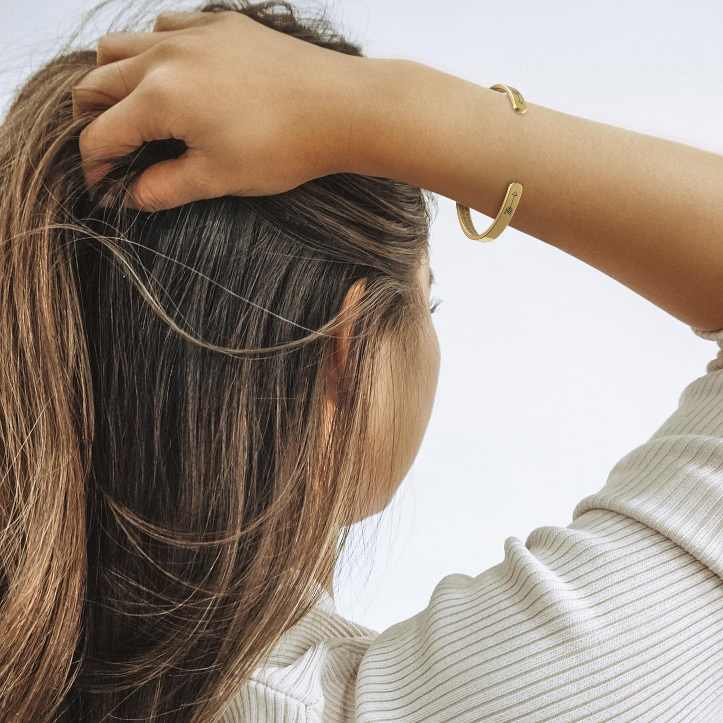 Souviens-toi de qui tu es et redresse ta couronne Bracelet manchette personnalisable 